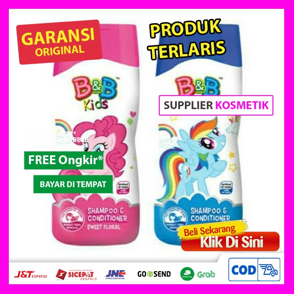 Shampo Anak Perempuan 200ml Shampo B&B Kids Little Pony Sampo Anak Laki Laki Shampoo Conditioner