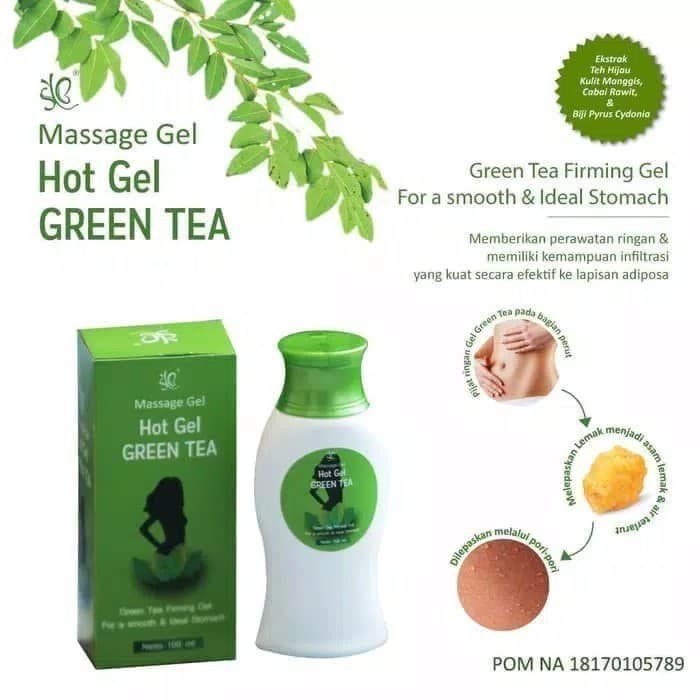 SYB MASSAGE GEL HOT GEL GREEN TEA 100ML