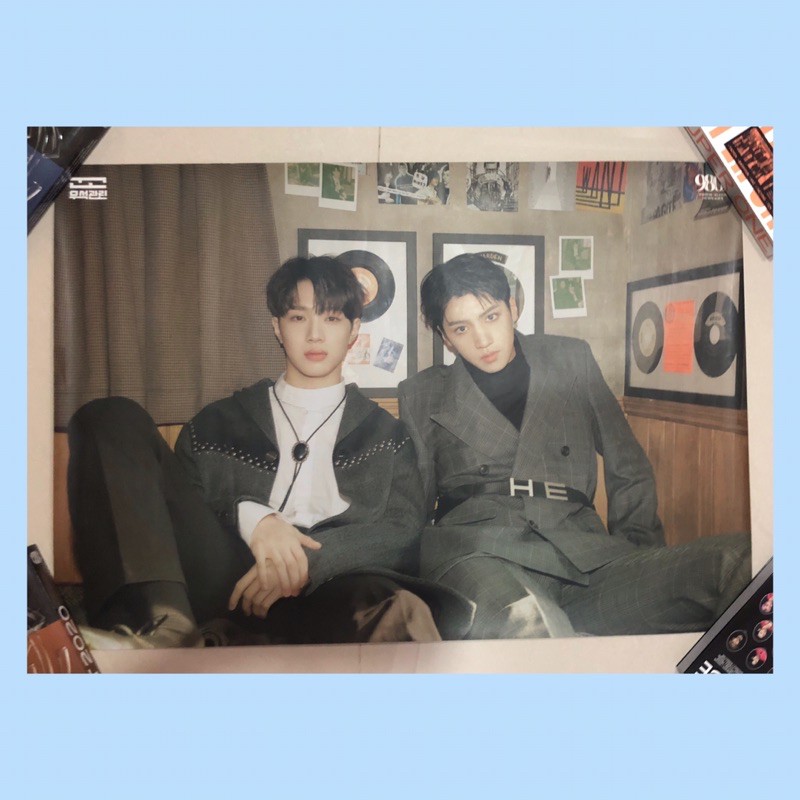 9801 wooseok x kuanlin official poster wanna one pentagon