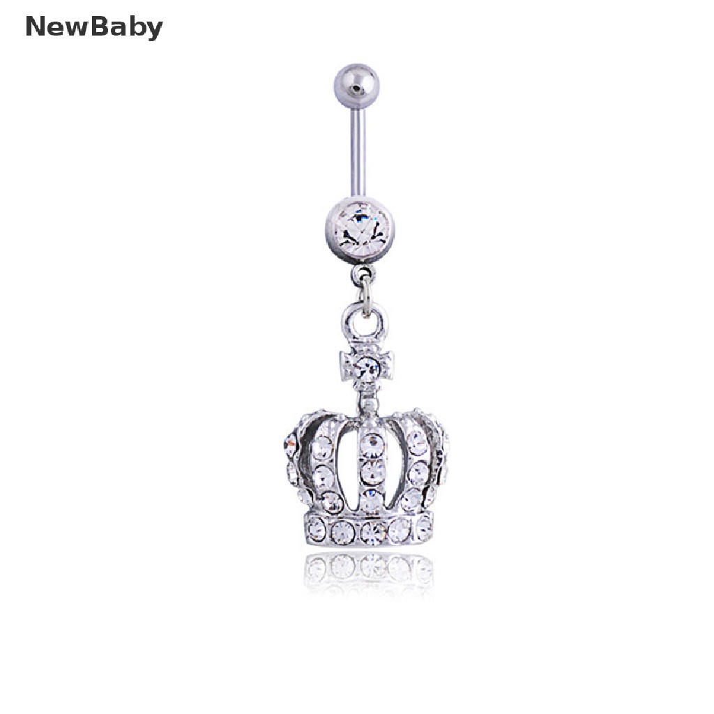New Anting Tindik Perutpusar Model Mahkota Hias Berlian Imitasi Untuk Bayi