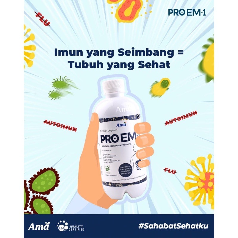 PRO EM1 Suplemen Kesehatan Probiotik 90 ml 1 Pcs