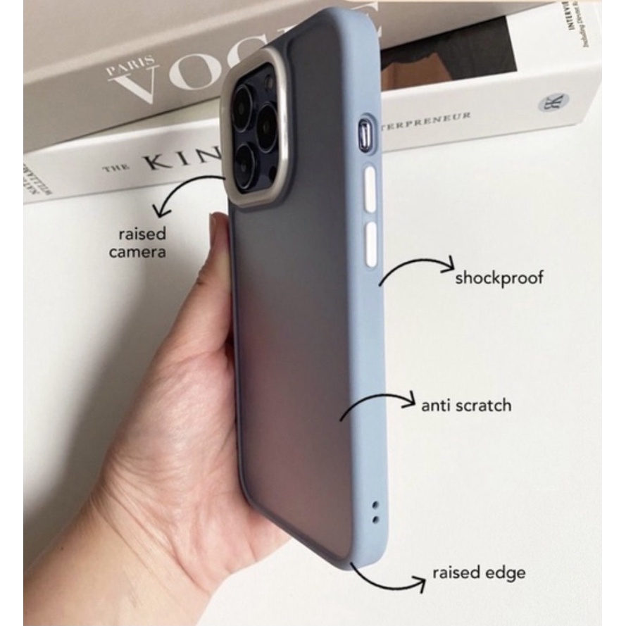 C135 Iphone 11 12 13 PRO MAX Neo Hybrid Matte Silicone Case