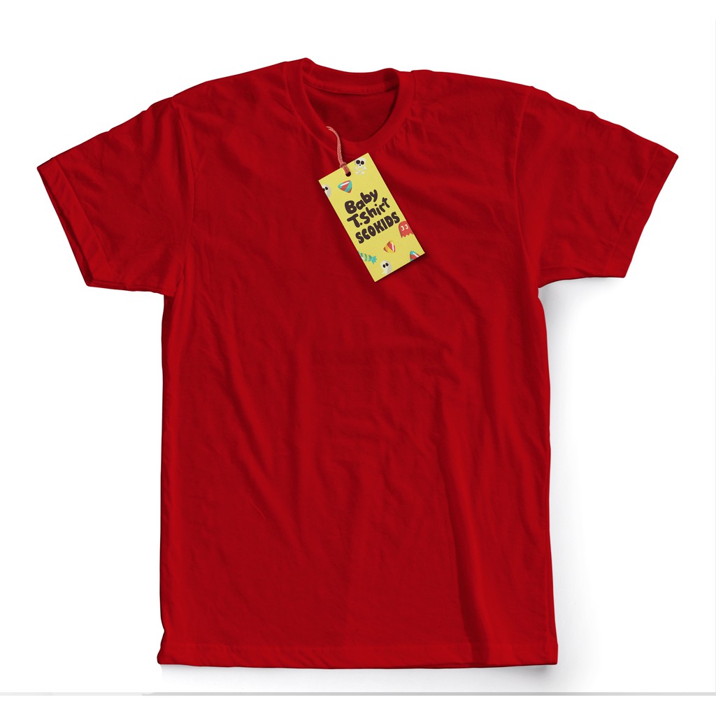 KAOS ANAK POLOS MERAH / RED