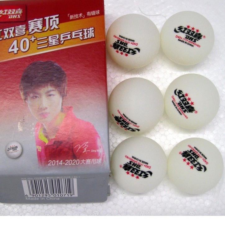 Terupdate // MYVFM Bola PingPong Bola Ping Pong DHS Putih dan Kuning Isi 6 DHS Murah Bola Tenis Meja