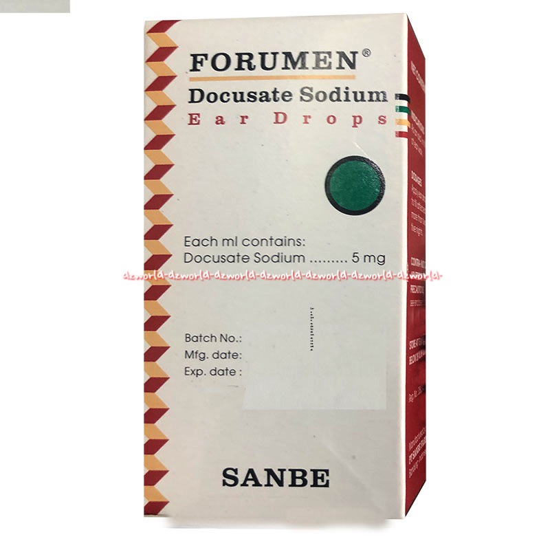 Forumen Docusate Sodium Ear Drops 10ml Obat Tetes Telinga Untuk Telinga Gatal Nyeri Sakit Forum Men