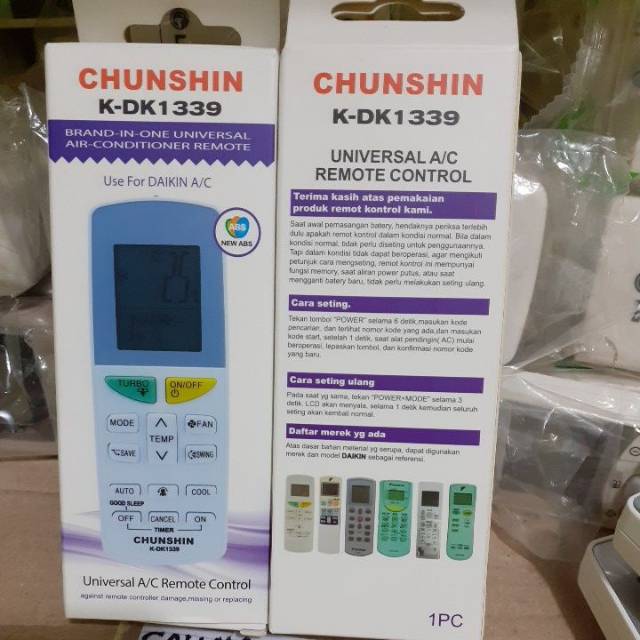 REMOTE REMOT AC DAIKIN TURBO MULTI K-DK1439 CHUNSHIN