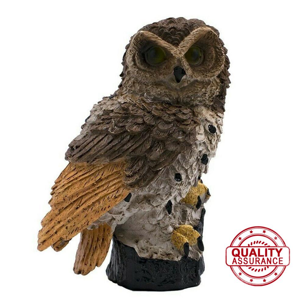 Solar Garden Lights Owl Ornament Animal Bird Outdoor Led Sculpture Decor Novelty O6t8 Shopee Indonesia