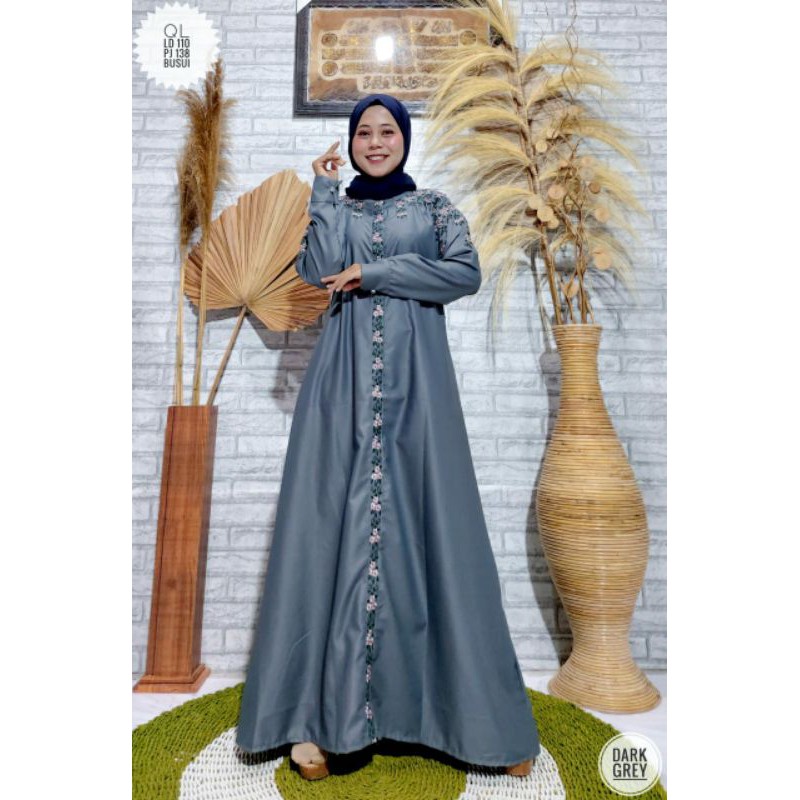NEW GAMIS TOYOBO BUNGA QL //GAMIS BORDIR TOYOBO PREMIUM //FASHION MUSLIM