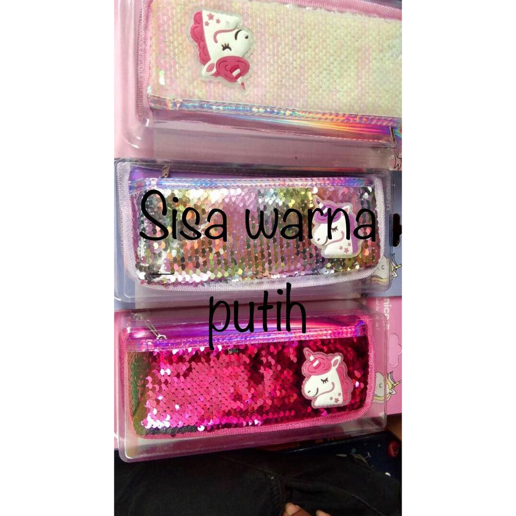 

KOTAK PENSIL SEQUIN SEKUIN KOTAK PENSIL UNICORN