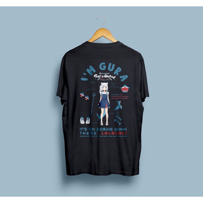 Gawr Gura Black T Shirt