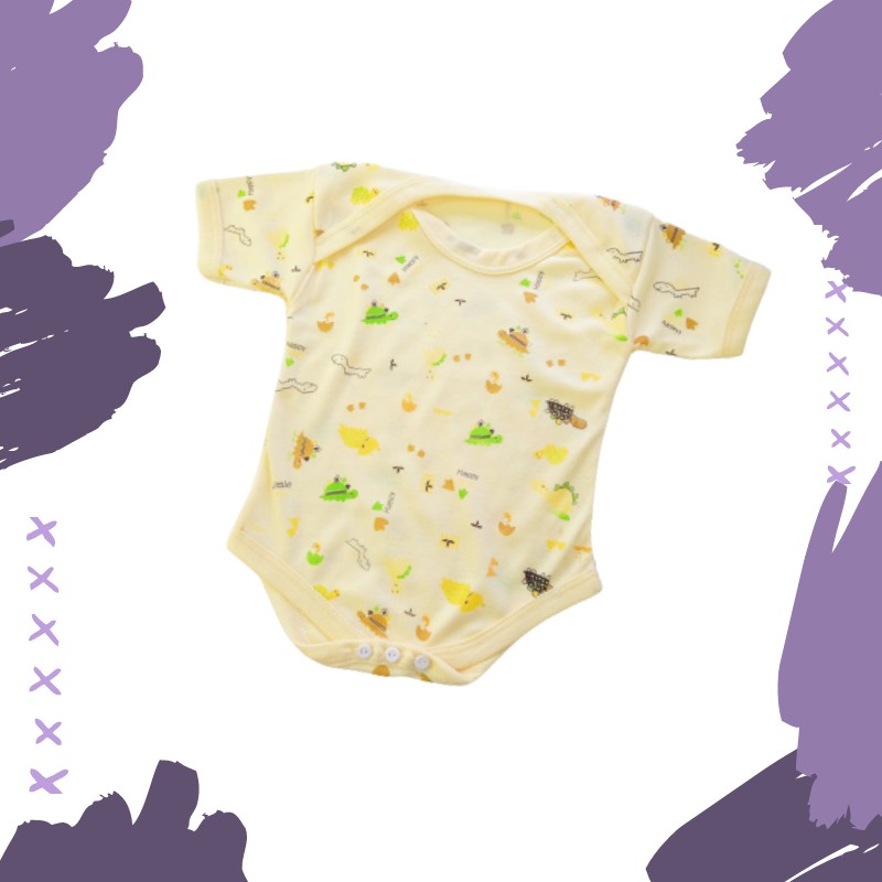 Jumper Pendek Bayi Motif Warna Jumper Bayi Perempuan Laki Laki Jumsuit Bayi Batu Lahir Bodysuit