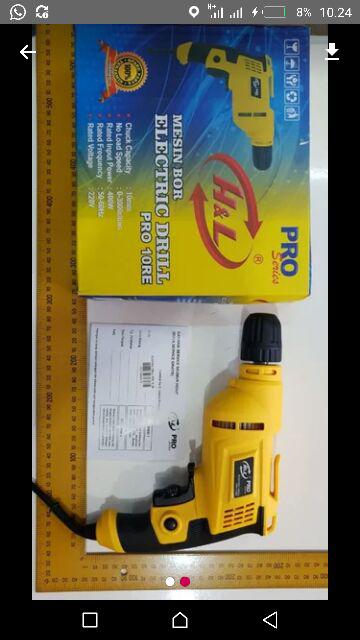 Mesin Bor Electric Drill 10mm Kr60 Kusuka By Fujiyama