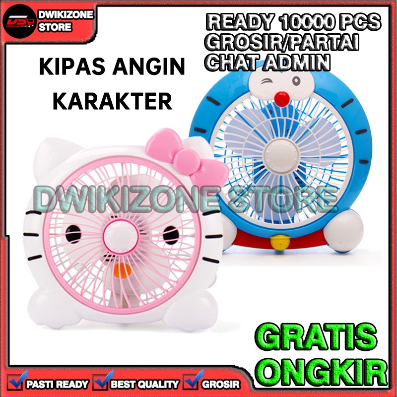 [100% ORIGINAL] KIPAS ANGIN KARAKTER MEJA 10 INCI INCH 10IN 10INCH 10 INCI