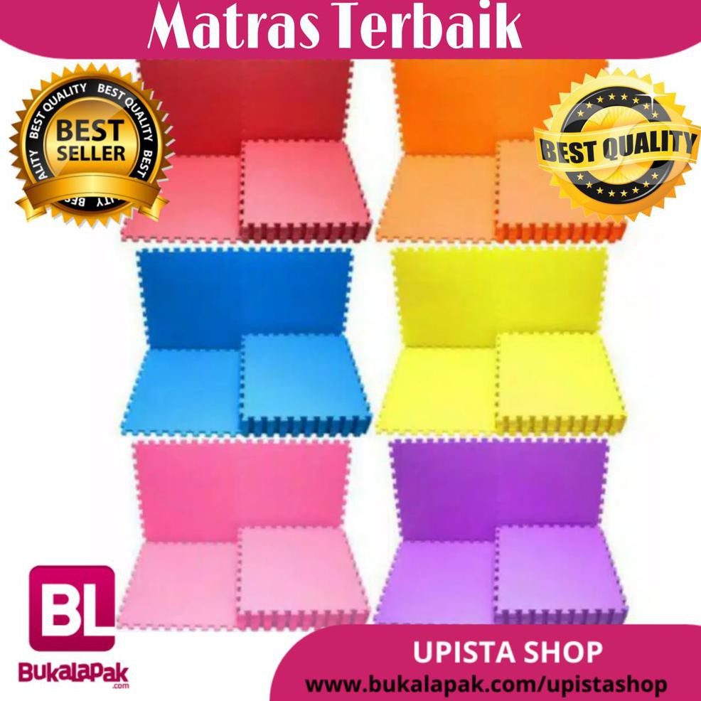 Evamat Matras Alas Lantai Warna Polos Karpet Puzzel Polos