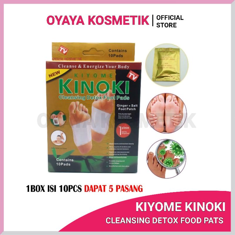 Kinoki Gold Koyo Detox Kaki Original Harga Per BOX Isi 10 Pad (5 pasang) Membuang Racun Foot patch Original Bamboo Penyerap Kotoran Dari Dalam Melalui detoc Telapak Kaki Berkualitas Oyaya Kosmetik Pekanbaru Ecer Grosir RIAU