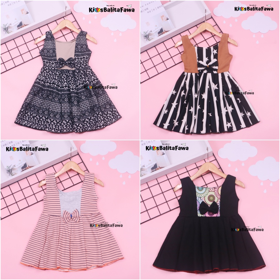 (0-6 Bulan) Dress Clairine Baby New Born / Dres Anak Perempuan Pakaian Bayi Kado Adem Baju New Born babycinnamon