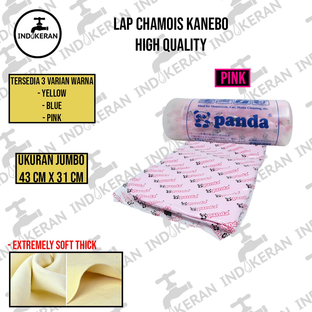 INDOKERAN - Lap Kanebo Chamois Serbaguna Daya Serap Jepang - High Quality