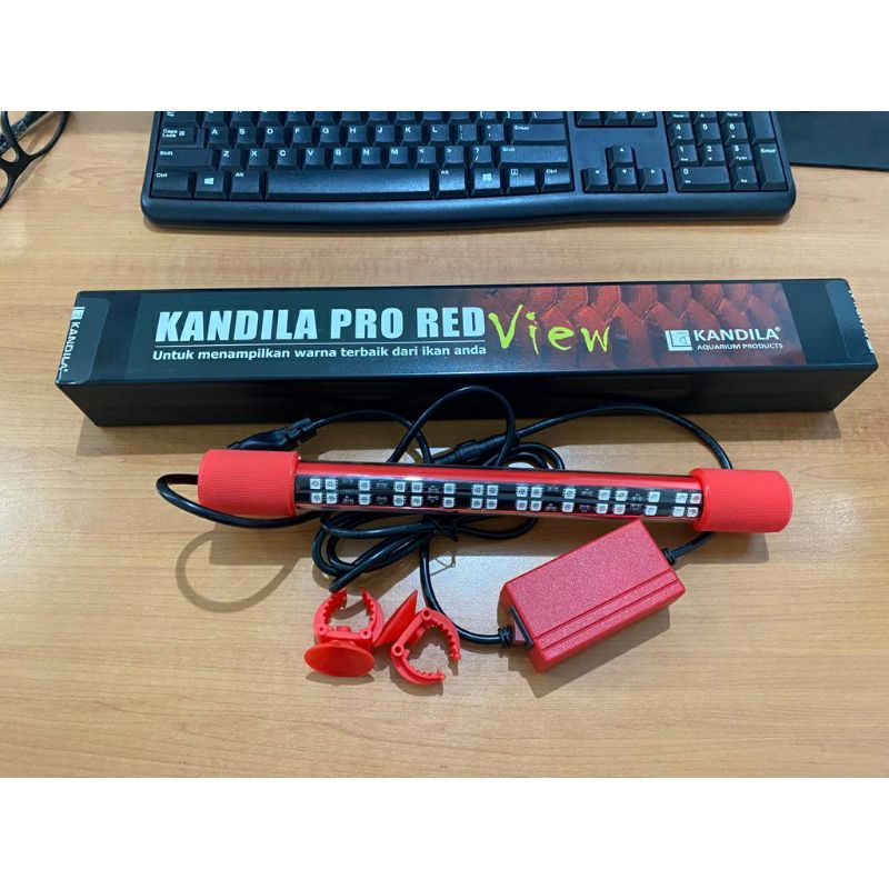 KANDILA PRO RED VIEW 400 40CM 8W LAMPU CELUP AQUARIUM TANNING T8 KANDILA