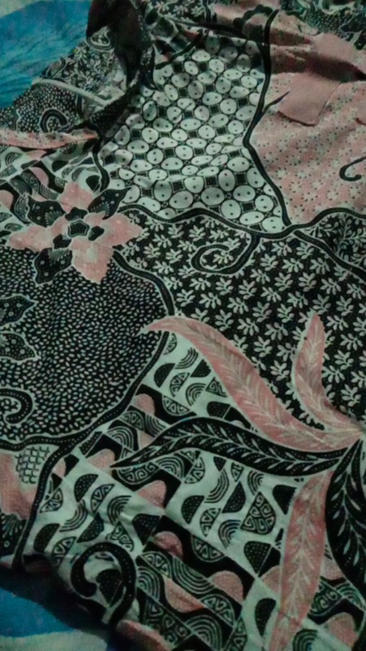 Tey-17 Batik Wanita Asj Sa Hrb026 Kenongo Kemeja Tosca Pendek