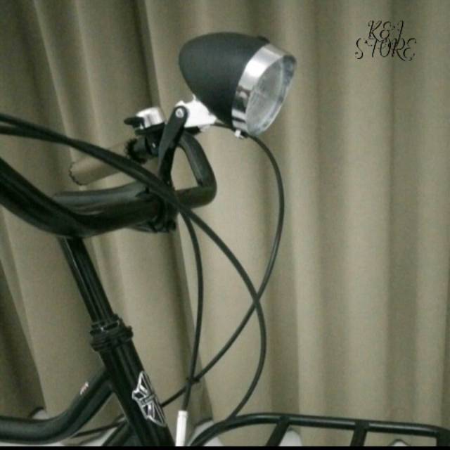 Lampu Depan Sepeda  LED Model Klasik MTB Ontel Vintage  