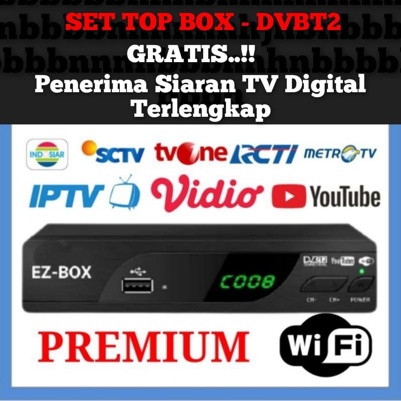 STB- Alat Menangkap Siaran Digital DVBT2-Set Top Box