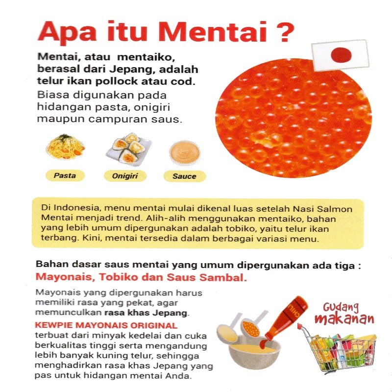 Kewpie Cooking Sauce Mentai Mayo 1Kg
