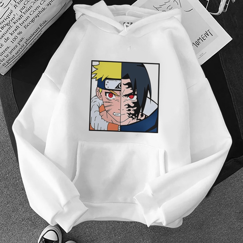 JAKET HOODIE NARUTO VS SASUKE JAKET ANIME HOODIE ANIME JAKET UNIK JAKET DISTRO HOODIE NARUTO