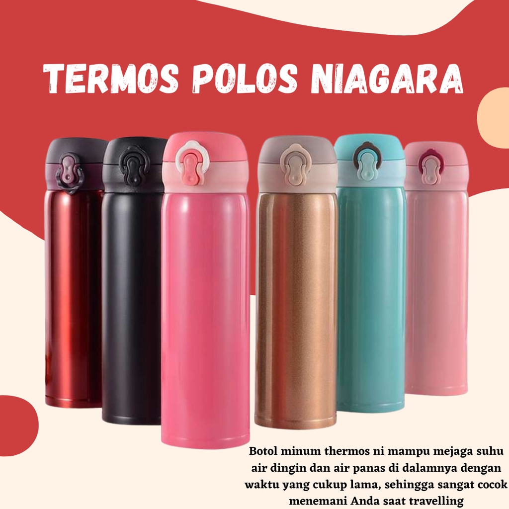 KUALITAS TERBAIK!!! Termos Vacuum Flask Botol Minum Thermos Stainless Steel 500ml