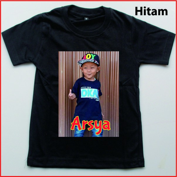 KAOS  CETAK FOTO ANAK KAOS SABLON ANAK DAN BAYI