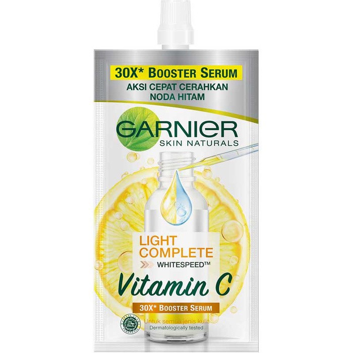 ★ BB ★ GARNIER Light Complete Vitamin C 30x Booster Serum Skin Care 30 ml dan 7,5ml SACHET