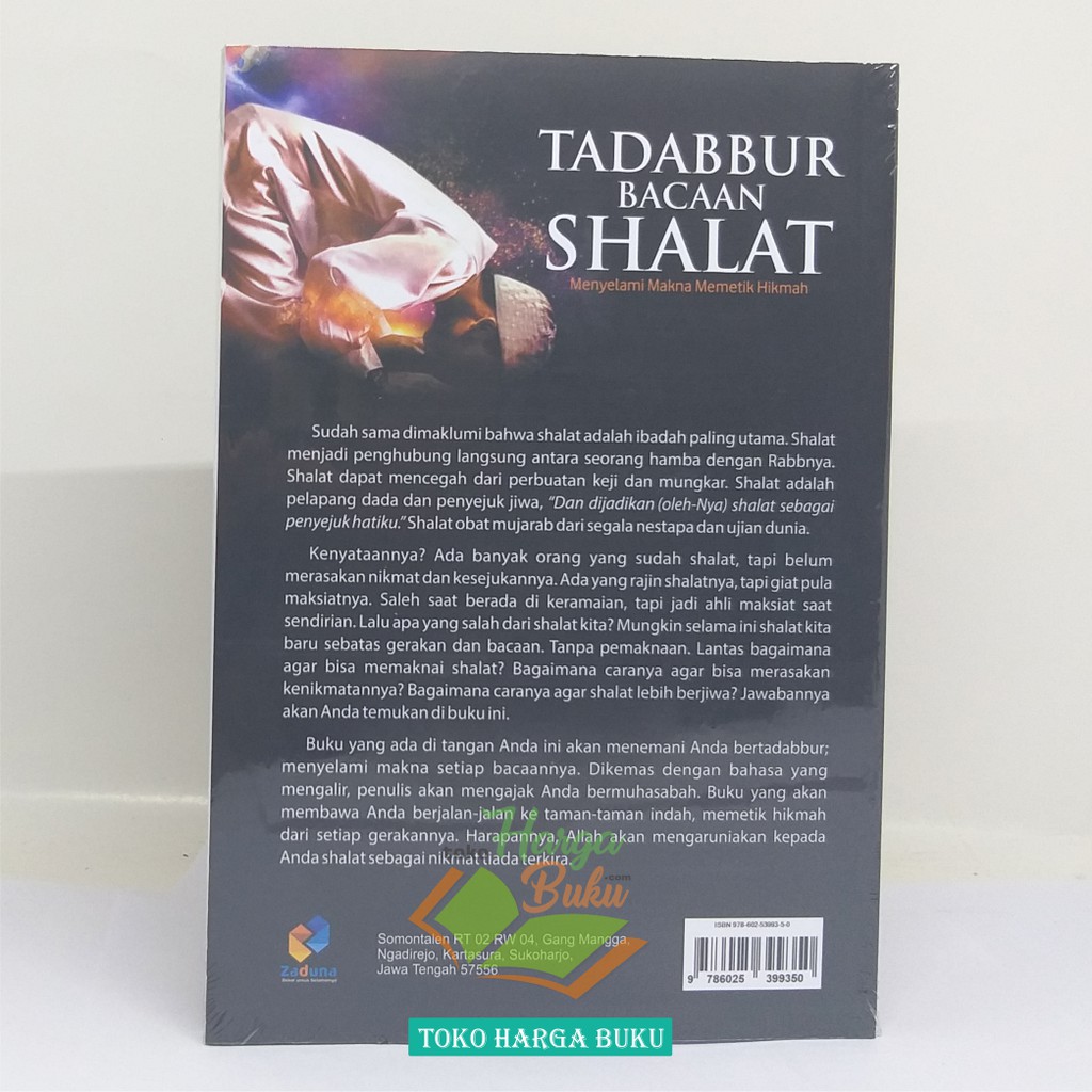 Tadabbur Bacaan Shalat - Penulis Ibnu Abdil Bari Penerbit Zaduna
