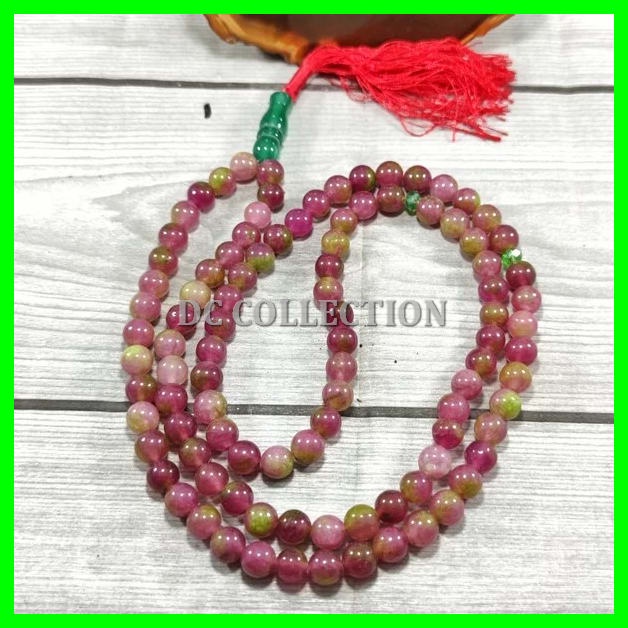 Tasbih Natural Batu Alam Ruby Tanzania Asli Original