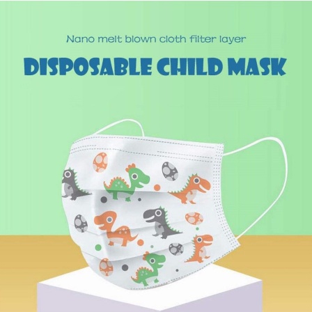 Masker Anak Earloop Karakter 3 Ply Murah