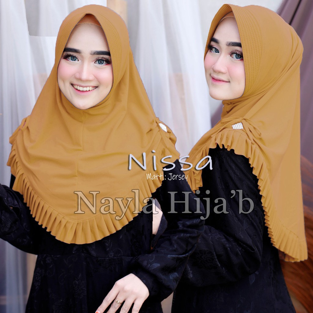 Jilbab Instan Model Nissa Hijab Jersey Model Bergo Kerudung termurah dan terlaris Nayla Hijab