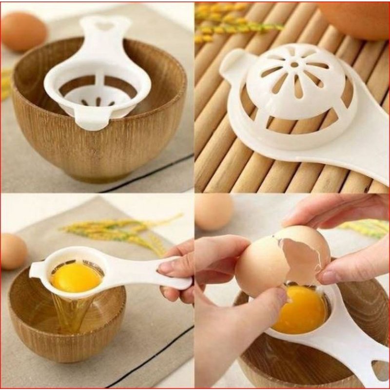 Alat Pemisah Penyaring Putih dari Kuning Telur Egg Separator Sederhana