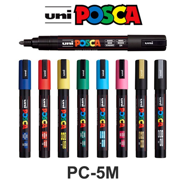 

Uni POSCA PC-5M Marker Pen - Medium Tip (HARGA SATUAN)