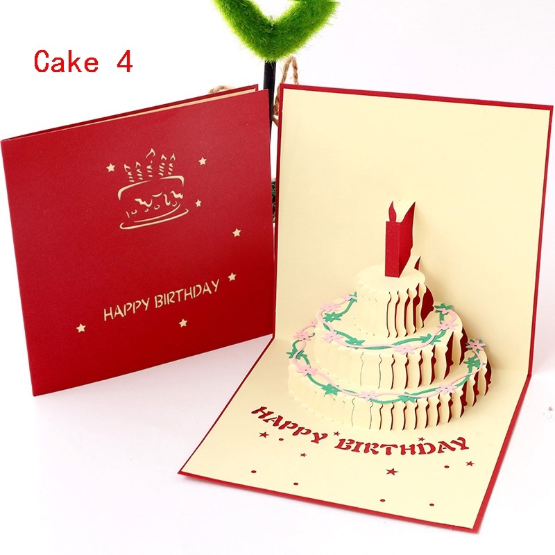 Hot New 3D Pop-up Greeting Card Love Romantic Birthday Christmas Invitation Greeting Card Gift