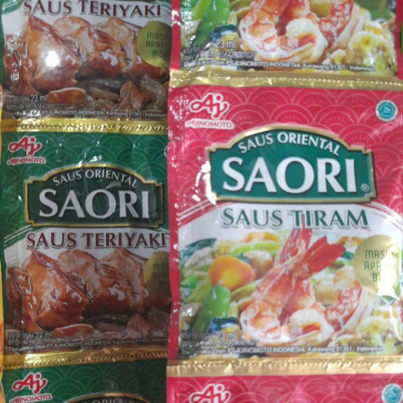 

Saori saus teram kecap teriyaki saset