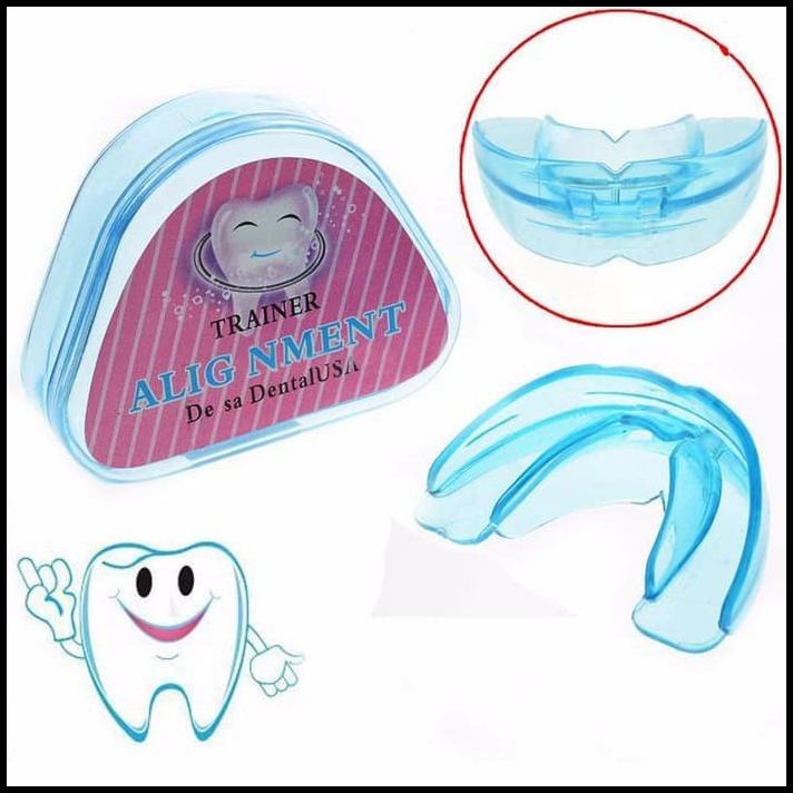 Orthodontic Trainer Perapi Gigi Pengganti Behel Dewasa - Alat Perapi Gigi Tanpa Behel Ortho Trainer Alignment Biru