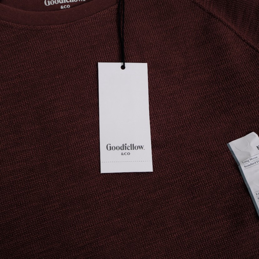 Goodfellow Crewneck Longsleeve Maroon XL