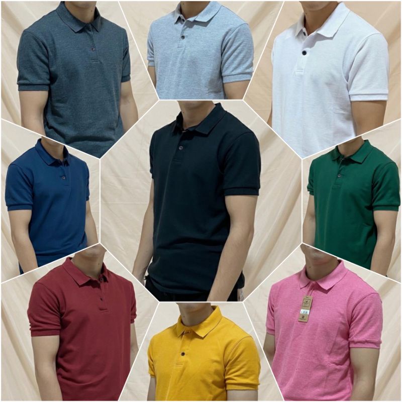 Baju Kaos Polo Everyday Shirt Pria Kerah Polos Lengan Tangan Pendek Kualitas Premium Casual Keren