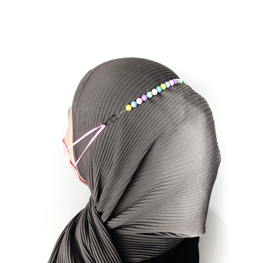 GOOD MADE - KONEKTOR MASKER MUTIARA | PENGAIT MASKER JILBAB | CONECTOR MOTE PREMIUM RAINBOW