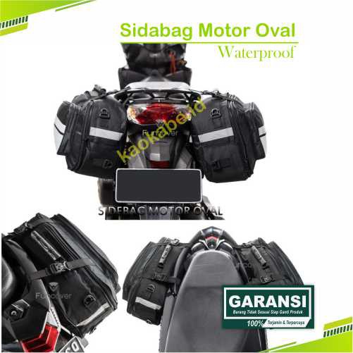 Sidebag Motor Oval Tas Samping Side Bag Barang Dagang Waterproof