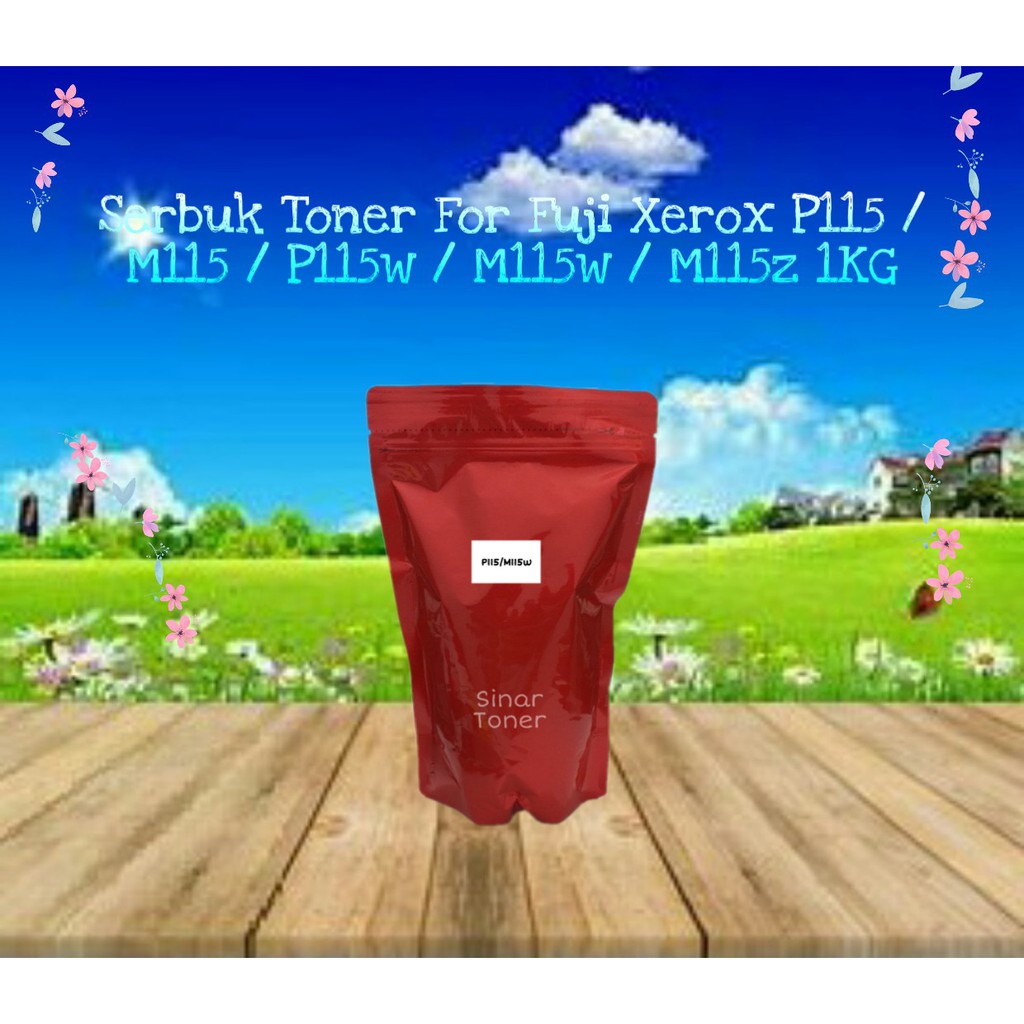 Toner Fuji Xer P115 M115 P225 M225 P265 M265 P115w M115w P225w M225w P265w M265w Serbuk Refill