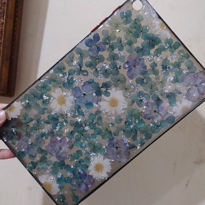 Custom Casing Tablet Samsung Zyrex iPad Real Dried Flower
