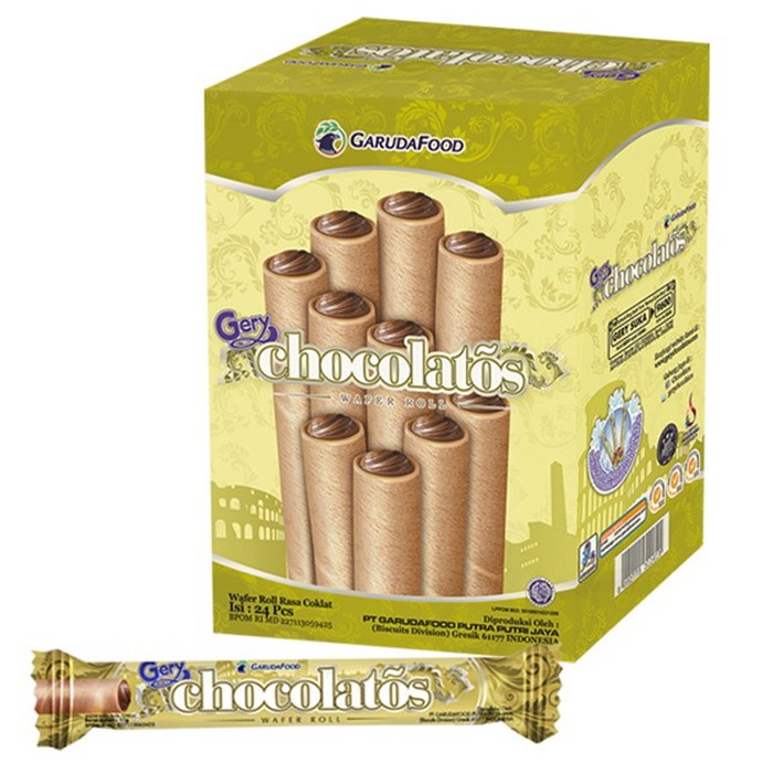 

4eh Gery Chocolatos - Wafer Roll 500 60Jhh