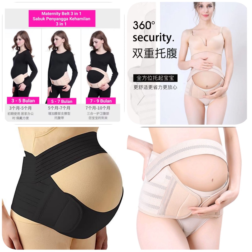 KORSET IBU HAMIL PENYANGGA KEHAMILAN PREGNANCY MATERNITY BELT 3 IN 1