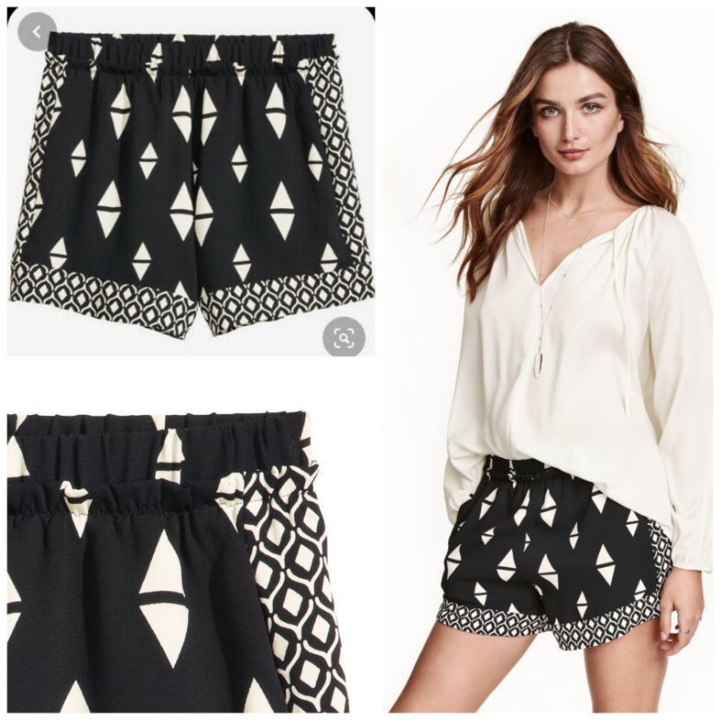 H&amp;M WIDE SHORT PRINT