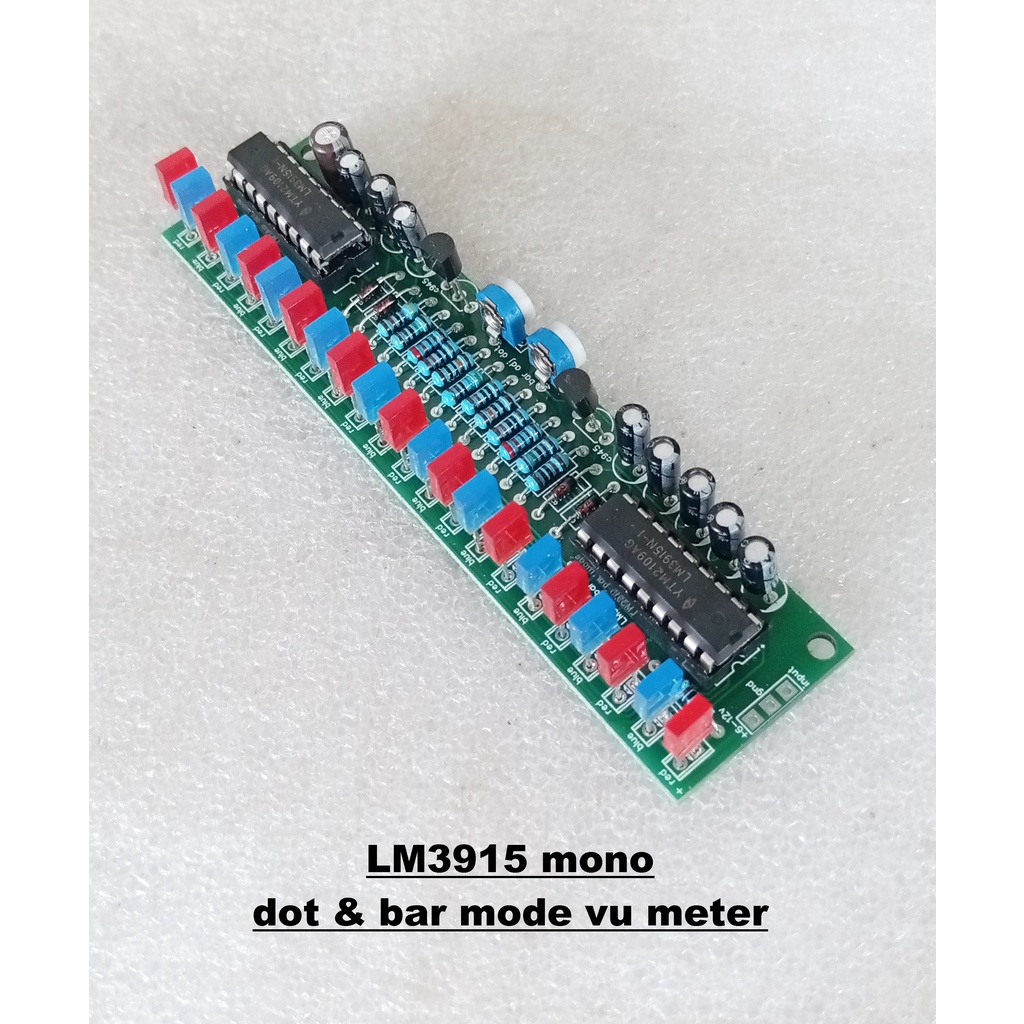 Modul Mono VU Meter LM3915 Dot &amp; Bar Audio Analizer