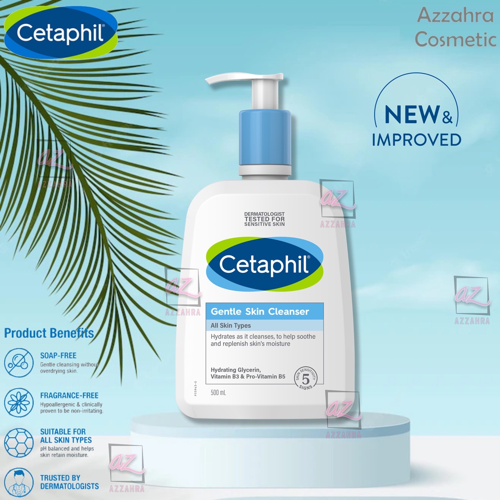 Cetaphil Gentle Skin Cleanser 500ml Sabun Pembersih Muka untuk Skin Care Cocok Untuk Segala Jenis Kulit